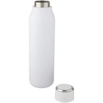 Branded Marka 600 ml copper vacuum insulated bottle with metal loop