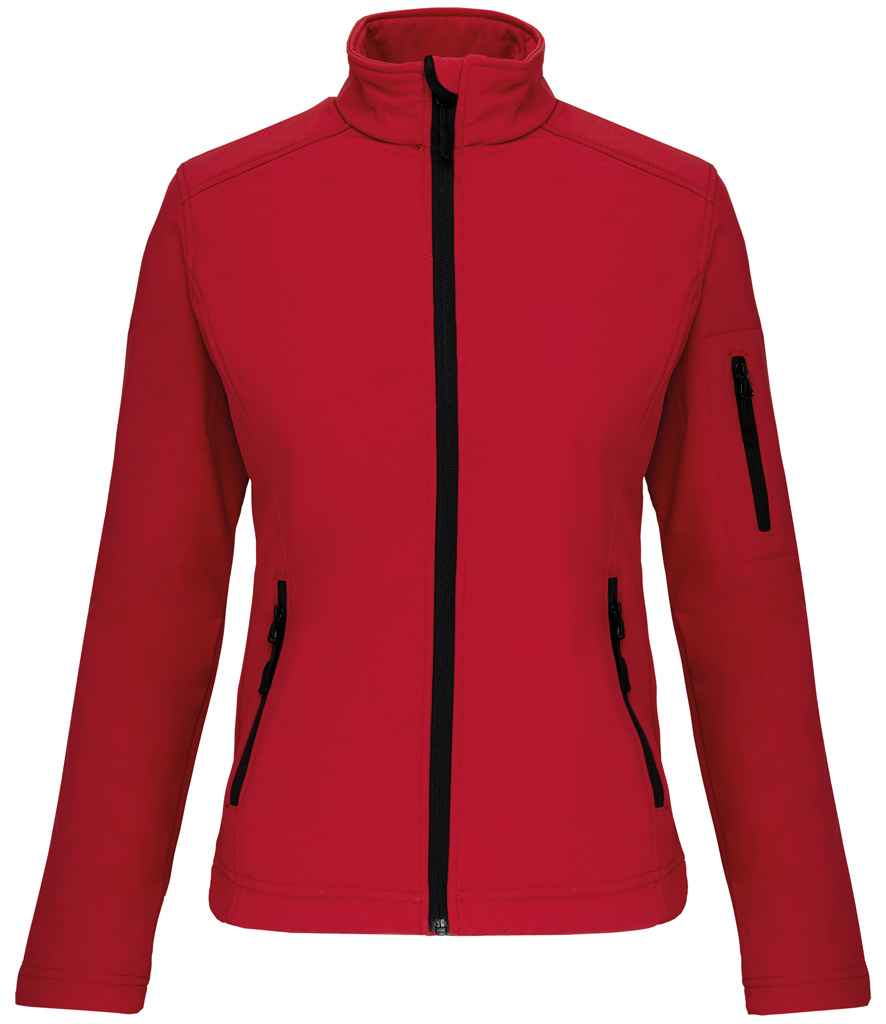 Kariban Ladies Soft Shell Jacket Red