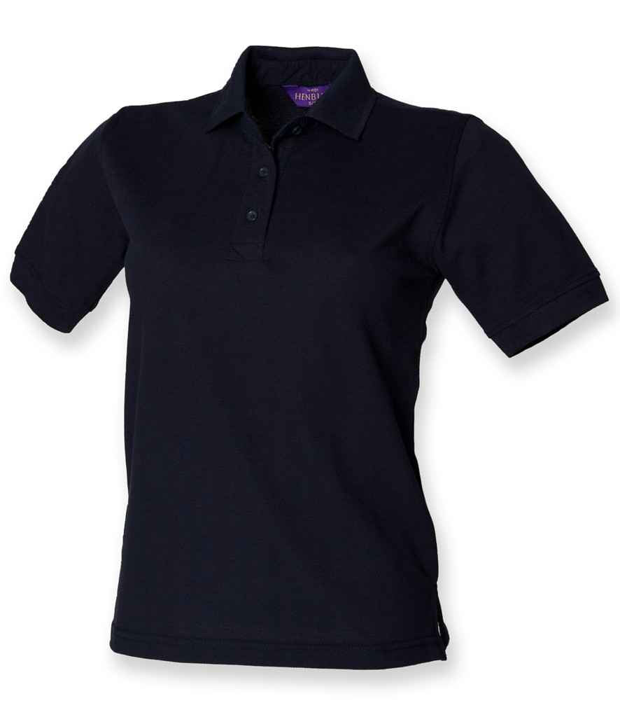Henbury Ladies Poly/Cotton Piqué Polo Shirt Navy