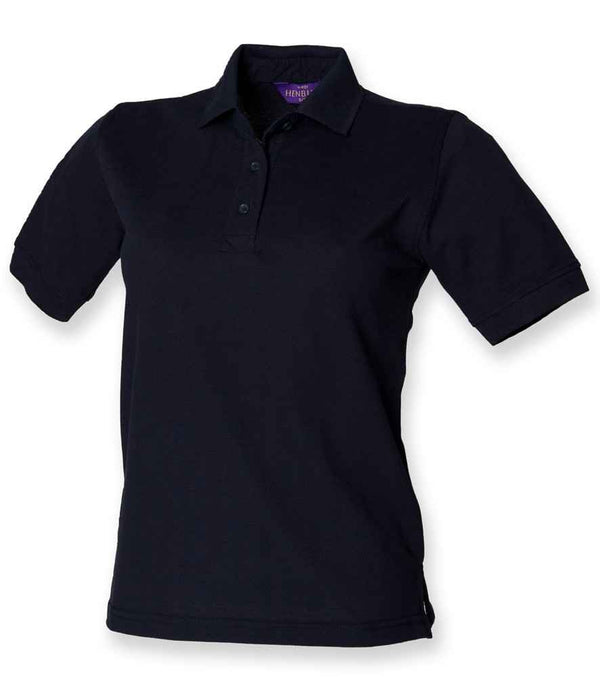 Henbury Ladies Poly/Cotton Piqué Polo Shirt Navy