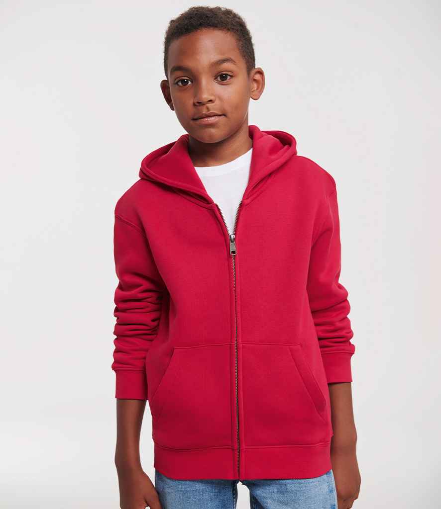 Branded Russell Kids Authentic Zip Hooded Sweatshirt