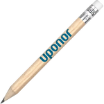 Golfer's Wooden Pencil with Eraser - 85mm x 7mm
