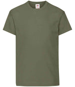 Fruit of the Loom Kids Original T-Shirt Classic Olive