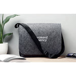 RPET felt laptop bag 15" Grey