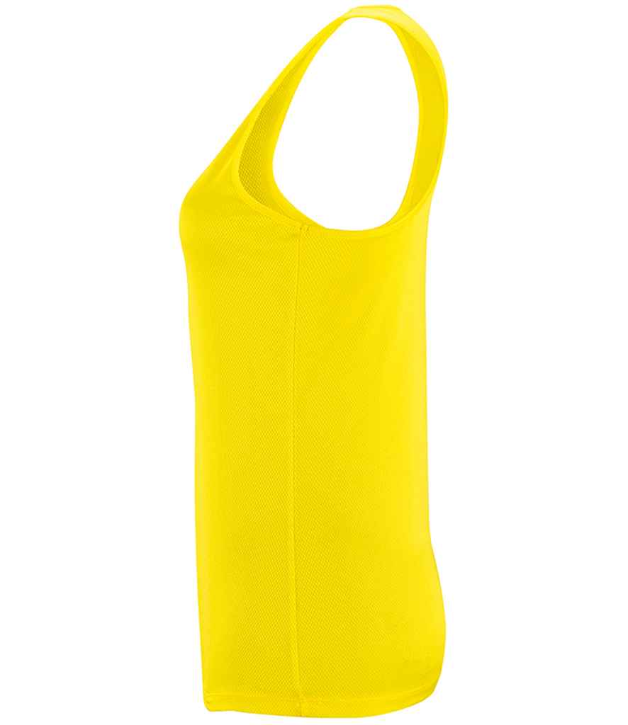 SOL'S Ladies Sporty Performance Tank Top Neon Yellow