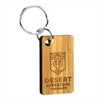 Bamboo Keyrings in Bespoke Shapes, Single Sided