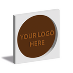 Eco Window Disc Box, Milk Chocolate Disc, 100mm, Bespoke