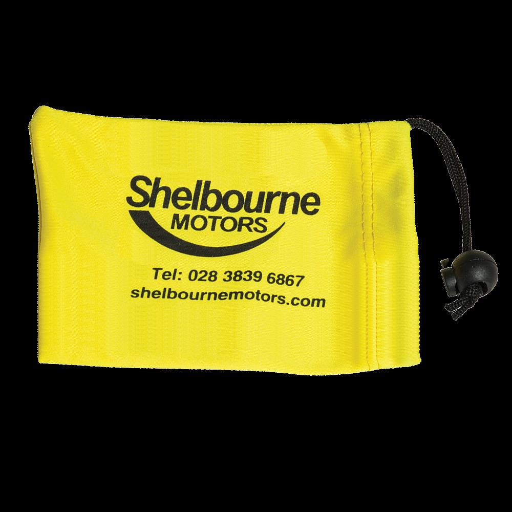 Branded Large Locking Wheel Nut Bag (120x95mm: Microfibre)