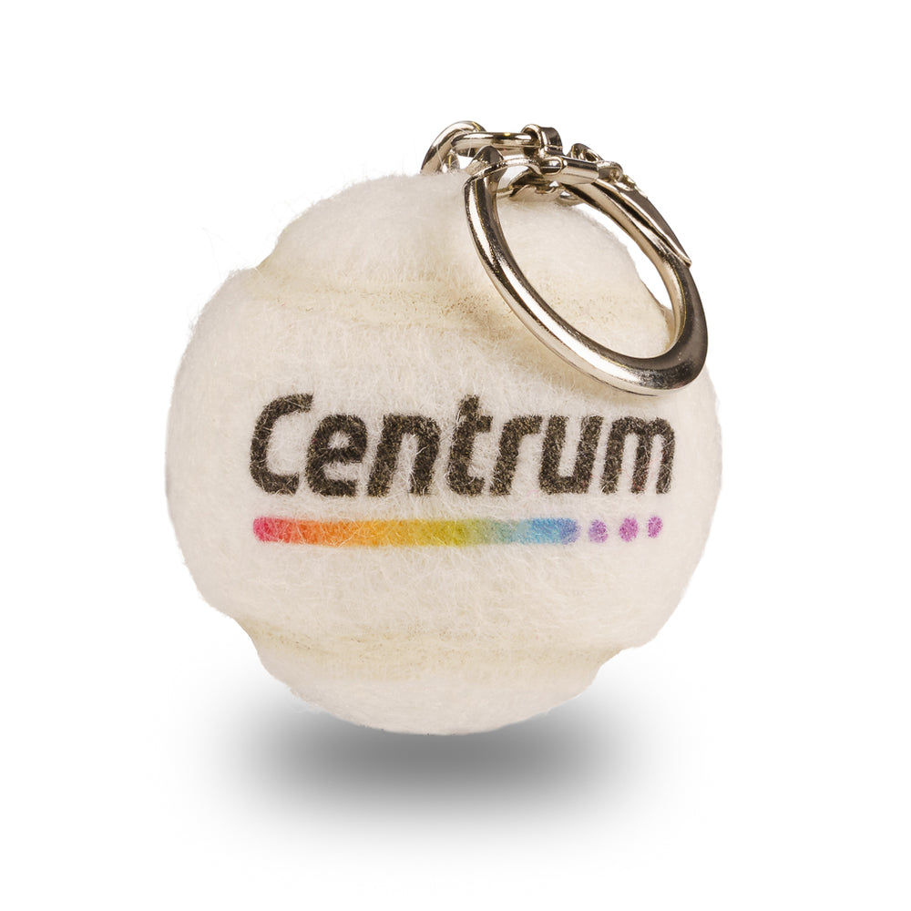 Branded Tennis Ball Keyring