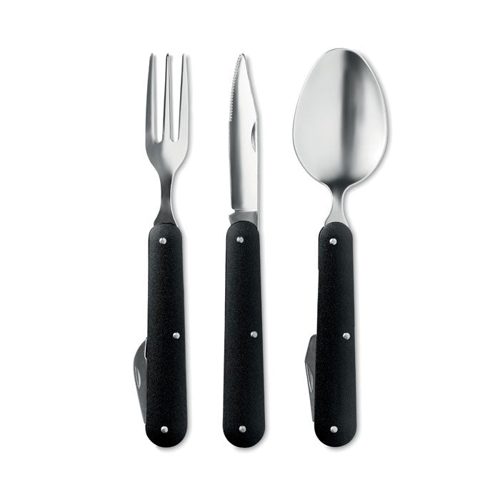 Branded 3-piece camping utensils set