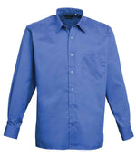 Premier Long Sleeve Poplin Shirt Royal Blue