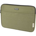 Branded Joey 14" GRS recycled canvas laptop sleeve 2L