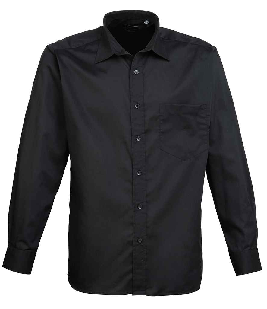 Premier Long Sleeve Poplin Shirt Black