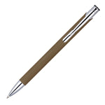 MOLE-MATE ball pen with chrome trim Brown