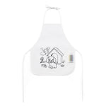 NILO. Children's apron for colouring in non-woven (80 g/m²)