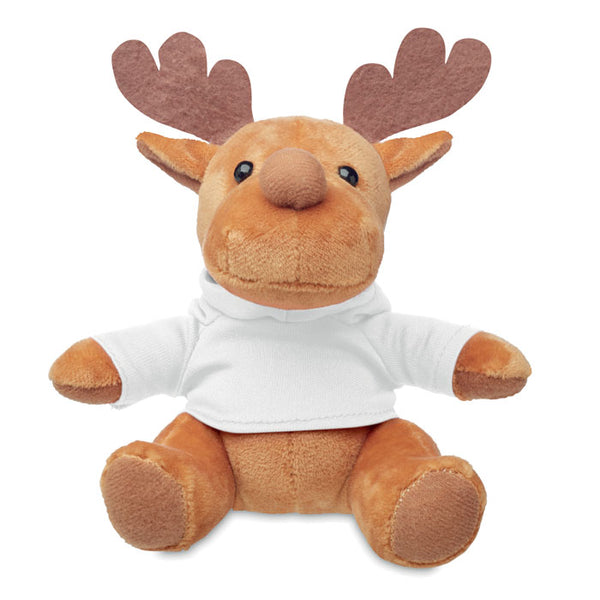 White Hoodie Bear 15cm Reindeer Bear
