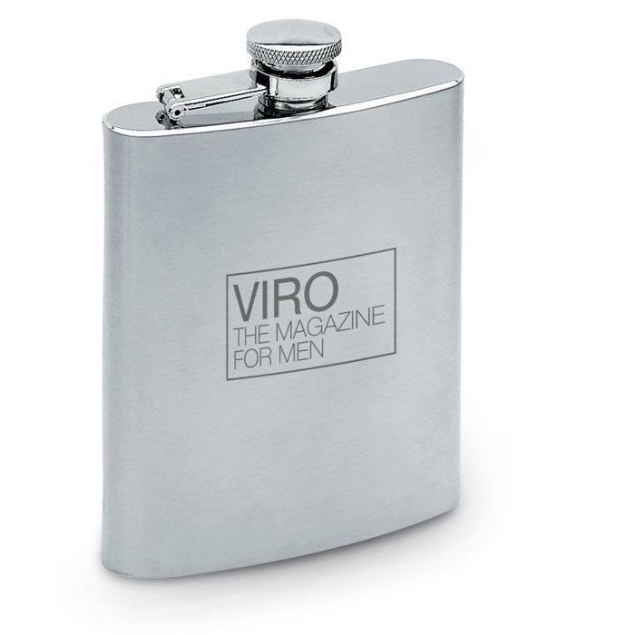 Branded Slim hip flask 200ml