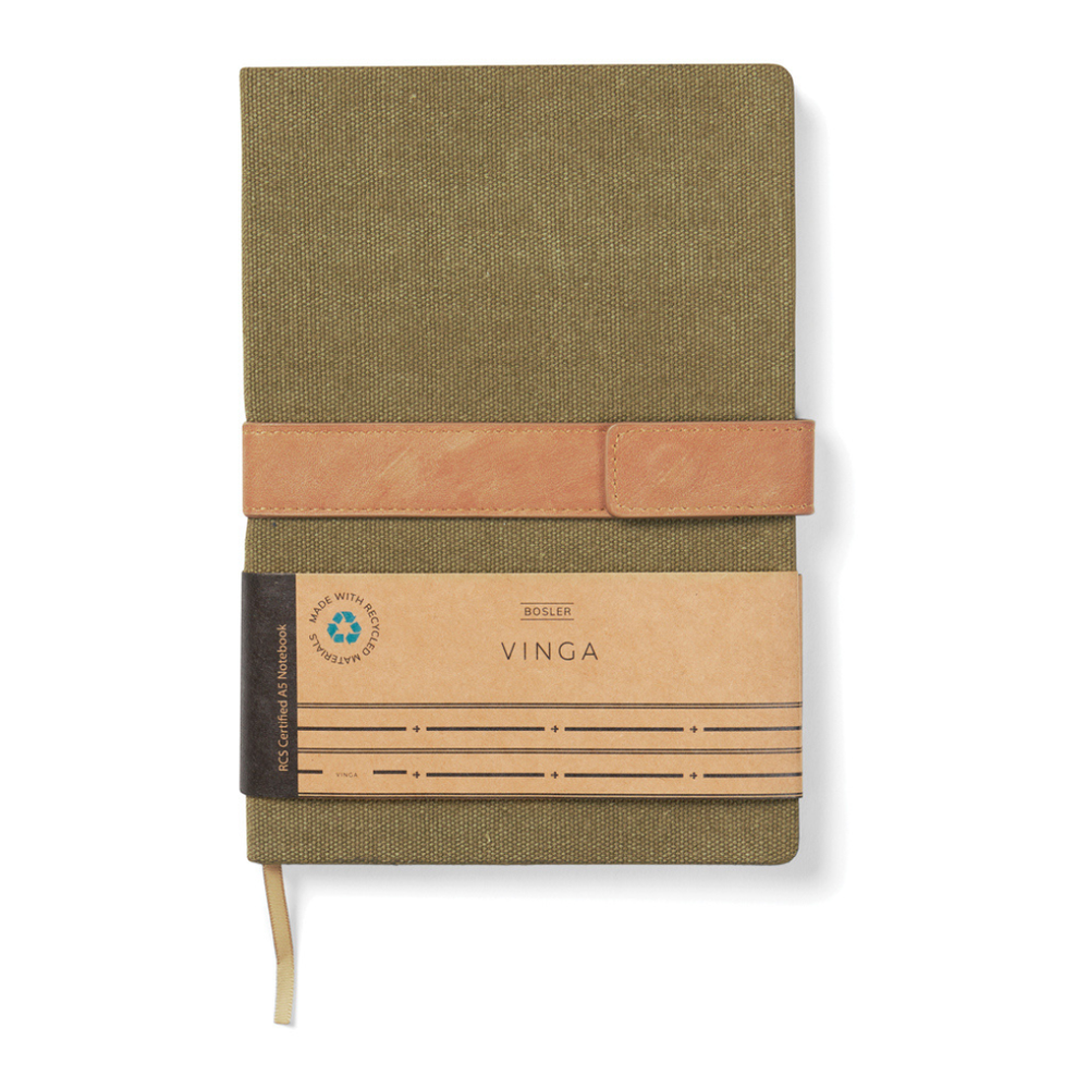 VINGA Bosler RCS recycled canvas notebook