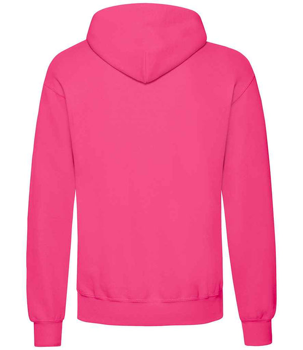 Fruit of the Loom Classic Hooded Sweatshirt Fuchsia