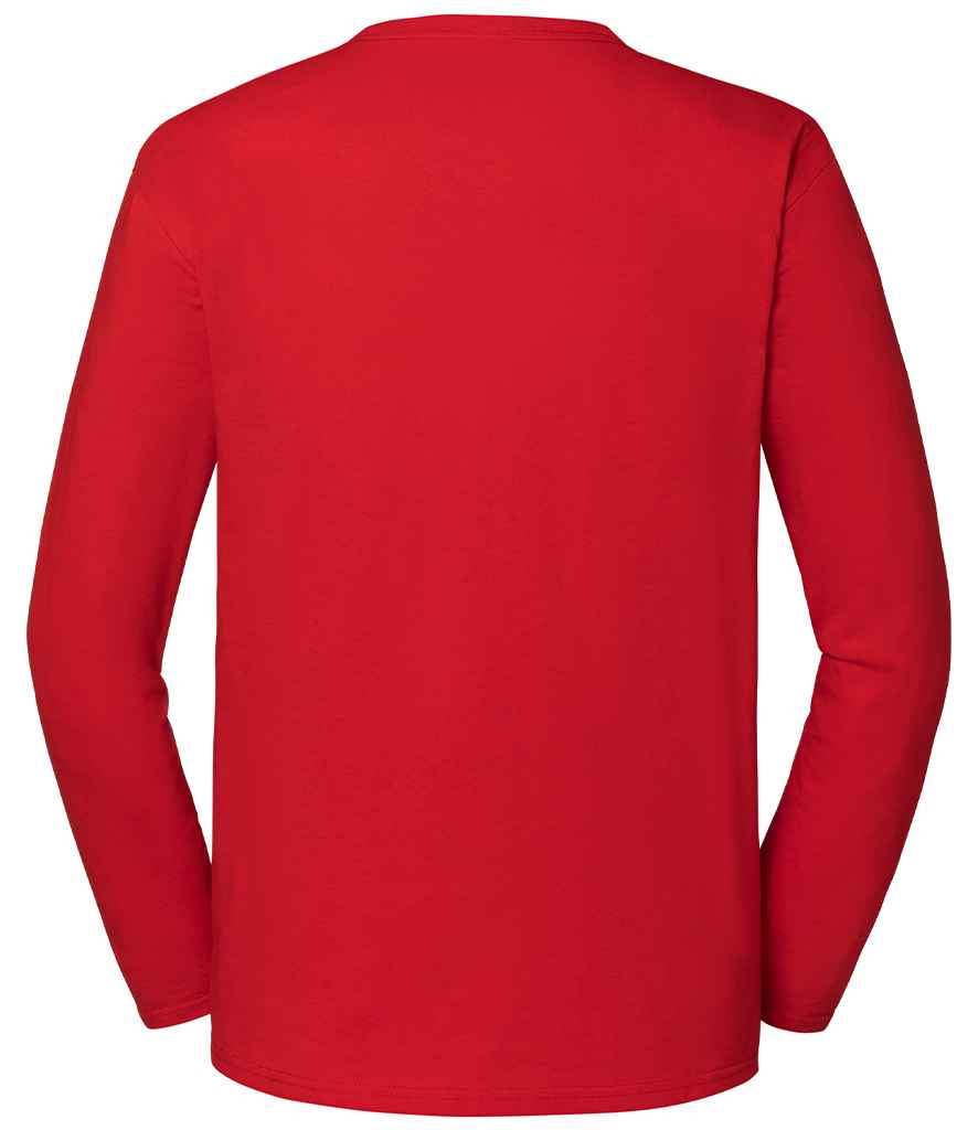 Fruit Loom Iconic 195 Long Sleeve T-Shirt Red