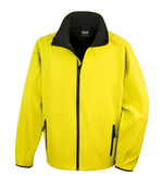 Result Core Printable Soft Shell Jacket Yellow/Black