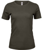 Tee Jays Ladies Interlock T-Shirt Dark Olive