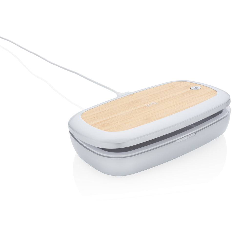 Branded Rena UV-C steriliser box with 5W wireless charger