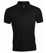 SOL'S Prime Poly/Cotton Piqué Polo Shirt Black