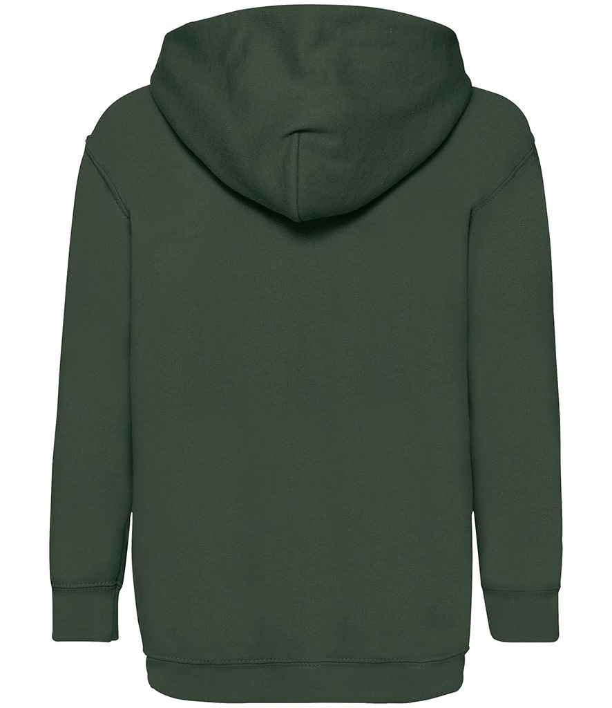 Fruit of the Loom Kids Classic Hooded Sweatshirt Bottle Green