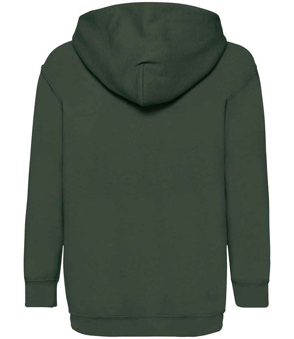 Fruit of the Loom Kids Classic Hooded Sweatshirt Bottle Green