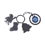 Christmas Charm Keyring with Outer Ring (UK Stock)