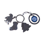 Christmas Charm Keyring with Outer Ring (UK Stock)