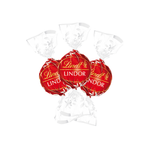 Branded Clear Cube of 4 Lindor Truffles