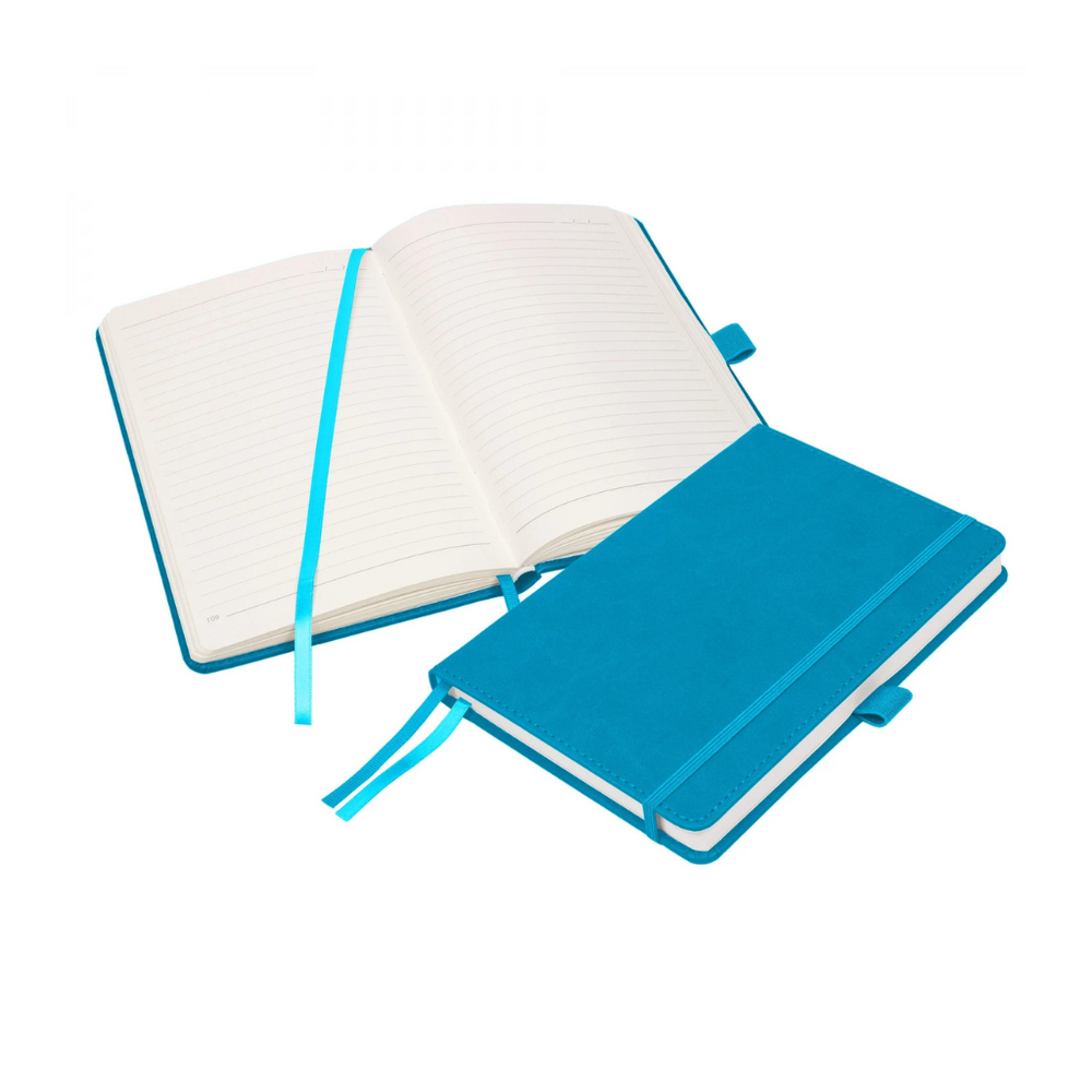 Luxury Moretti Cyan Thermal PU A5 Notebook