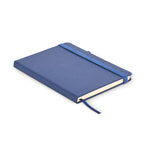 Branded Recycled PU A5 lined notebook