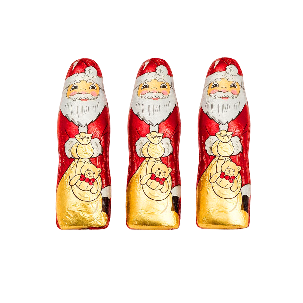 Branded Box of Mini Foiled Santas
