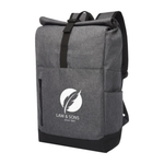 Branded Hoss 15.6" roll-up laptop backpack 12L
