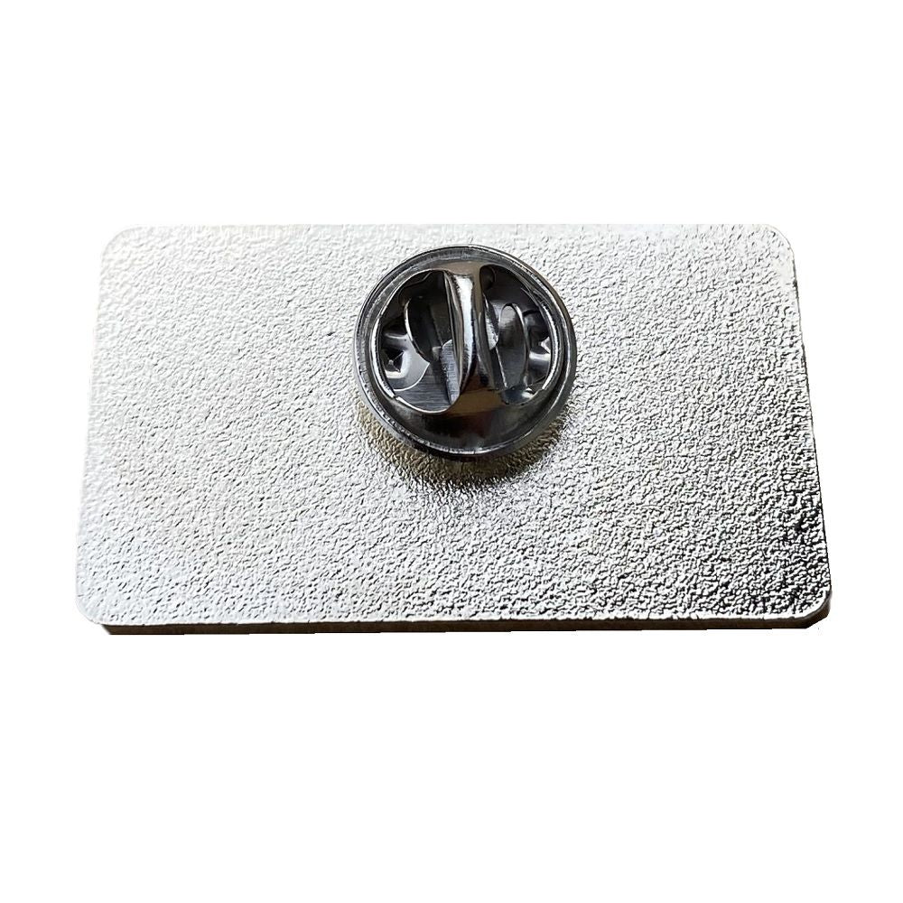 Rectangular Pin Badge with Full Colour Printed Decal (UK Stock)