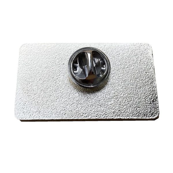 Rectangular Pin Badge with Full Colour Printed Decal (UK Stock)