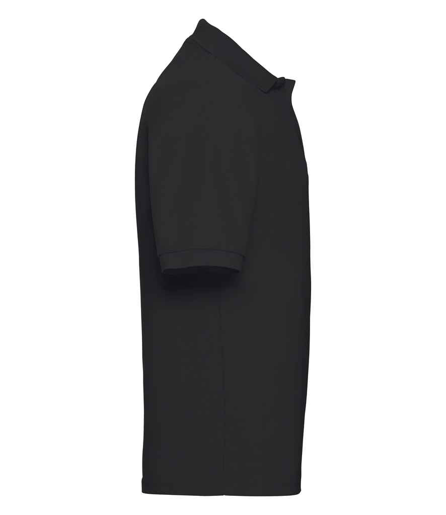 Russell Poly/Cotton Piqué Polo Shirt Black