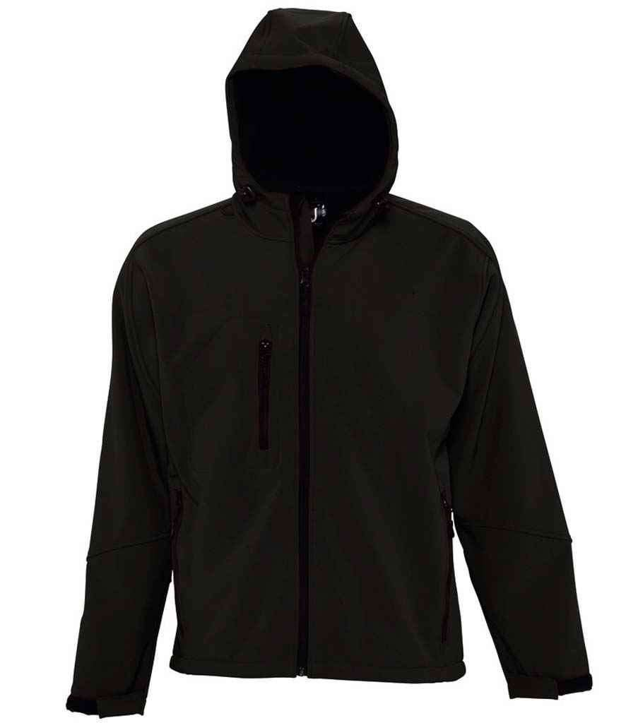 SOL'S Replay Hooded Soft Shell Jacket Black