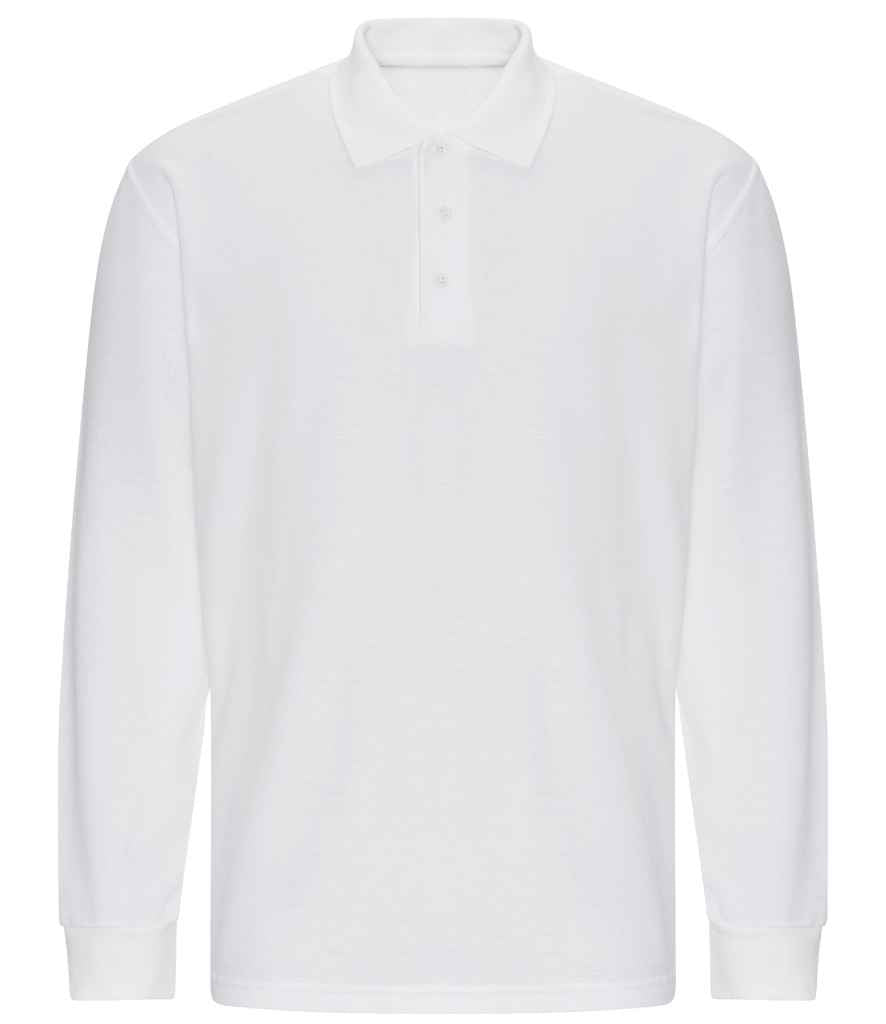 Pro RTX Pro Long Sleeve Piqué Polo Shirt White