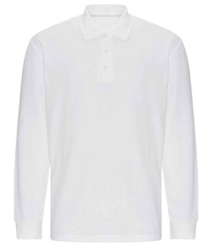 Pro RTX Pro Long Sleeve Piqué Polo Shirt White