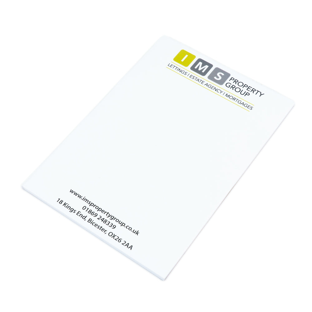 A5 Printed Notepads | Promotional Logo Notepads Tear Away Pads A5 Size