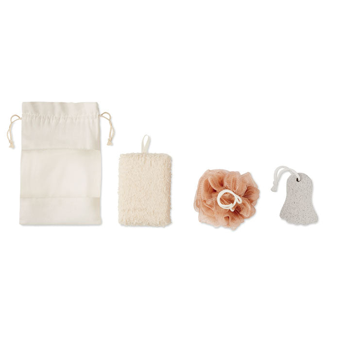 Branded Bath set in cotton pouch