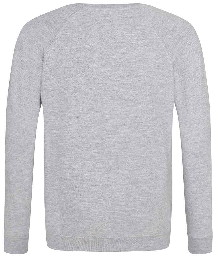 AWDis Academy Kids Raglan Sweatshirt Grey