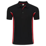 Orn Silverswift Two Tone Poloshirt Black/Red
