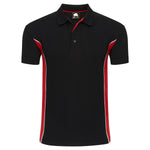 Orn Silverswift Two Tone Poloshirt Black/Red