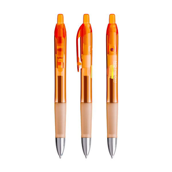 BIC® Intensity® Gel Clic, Orange, Blue Ink