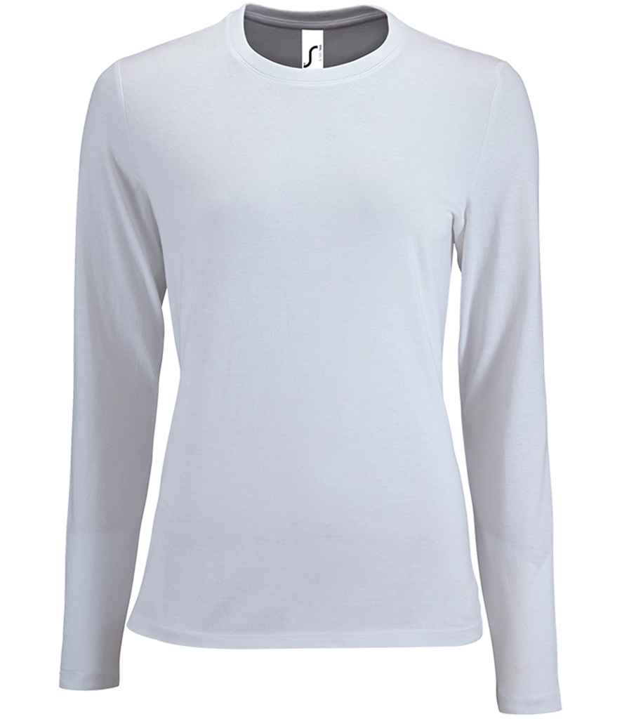 Branded SOL'S Ladies Imperial Long Sleeve T-Shirt